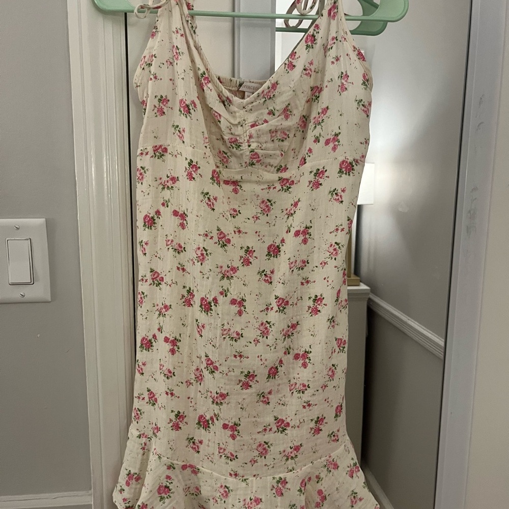 Olivaceous Pink Floral Dress